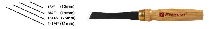 Flexcut no. 2 sweep mallet tool